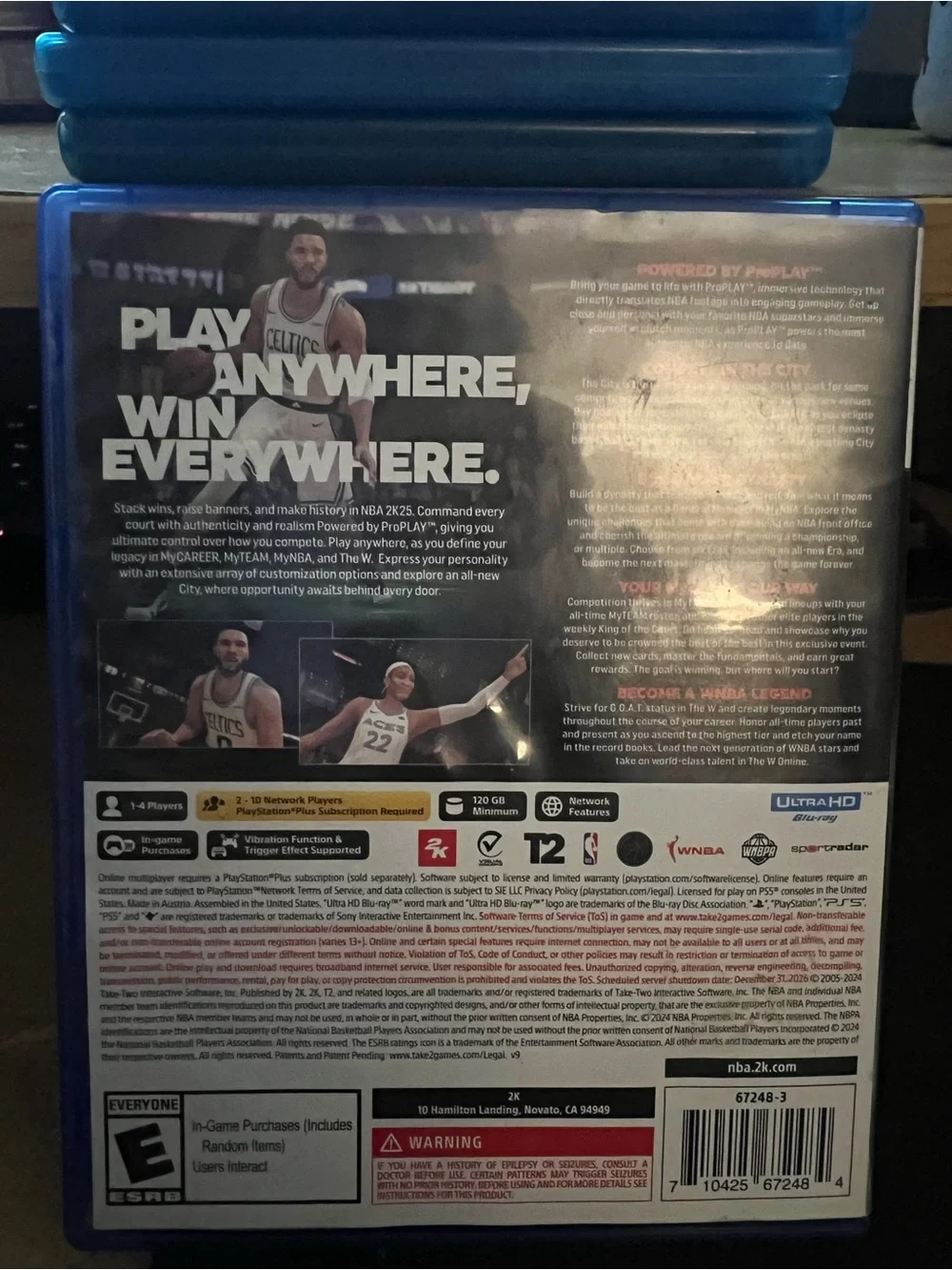 Sony PS5 NBA 2K25 Video Game - Black, Red, White